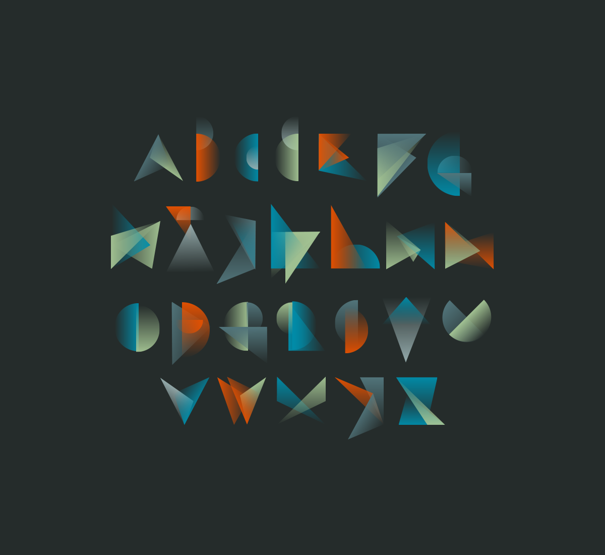 Under After • Illustrated alphabet