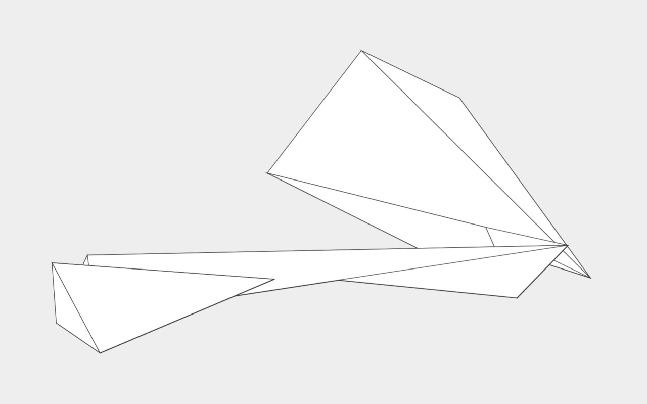 Under After • Made a Processing script that generates these origami-like designs