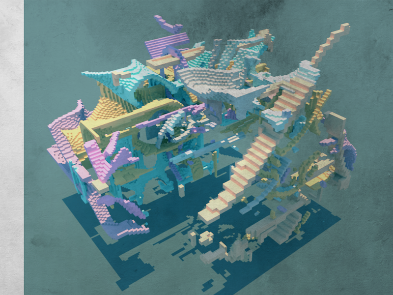 Under After • Illustration made with MagicaVoxel