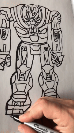 Under After • Drawing robots for coloring