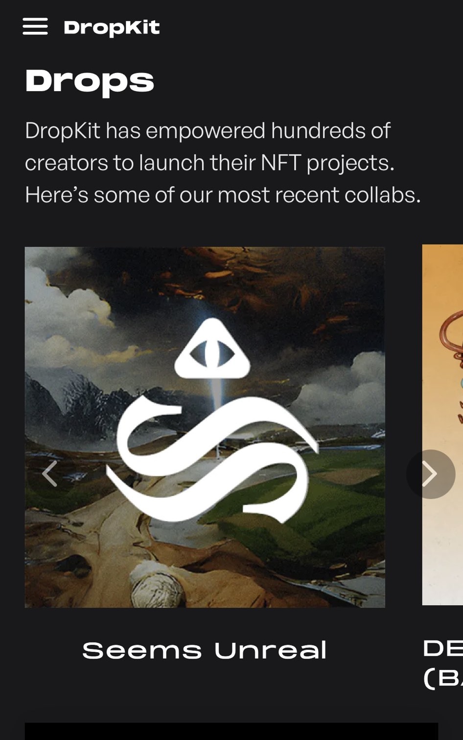 Under After • My NFT art project was featured on DropKit's list of favorites