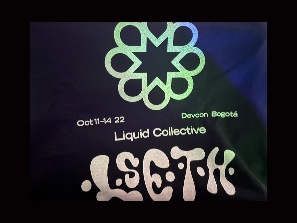 Under After • Designed limited edition Liquid Collective apparel for a hidden drop at the hacker space at Devcon Bogota