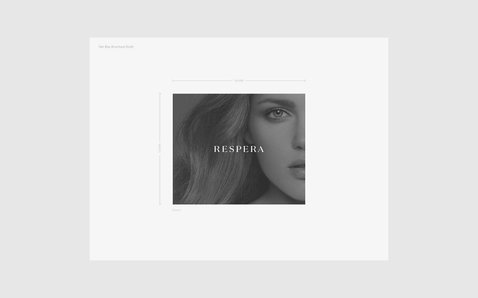 Respera luxury beauty brand stationery and collateral design
